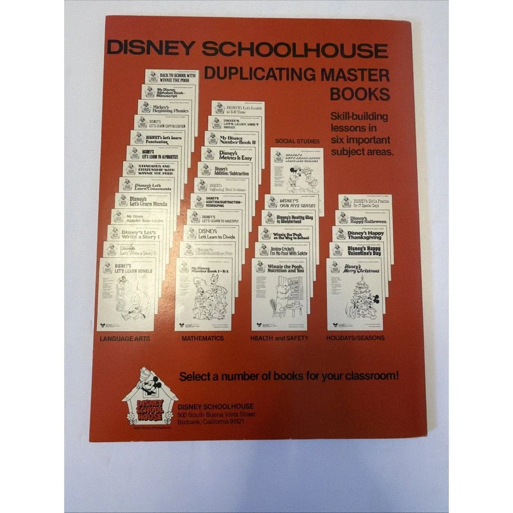 Disney School House Back To School With Winnie The Pooh Language Arts Dis 013AA